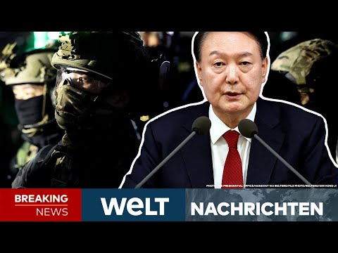 SÜDKOREA: Kriegsrecht! Paukenschlag! Jetzt macht Präsident Yoon die Rolle rückwärts! | WELT LIVE