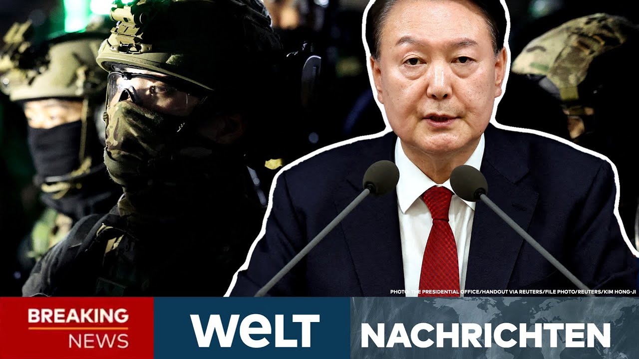 SÜDKOREA: Kriegsrecht! Paukenschlag! Jetzt macht Präsident Yoon die Rolle rückwärts! | WELT LIVE