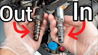 How to Replace the Faulty VTC Oil Solenoid in a Honda Accord, Acura TSX, K20 engine