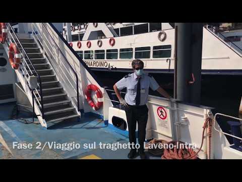 Fase due: viaggio in traghetto da Laveno Mombello a Intra