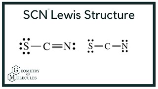 SCN- Lewis Structure (Thiocyanate Ion)