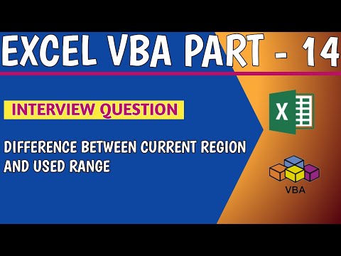 What is difference between current region and used range || #vba #excel || #CurrentRegion #UsedRange