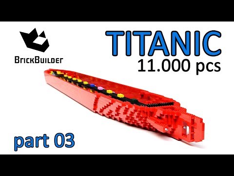Lego Moc Titanic 2,4 m long - 11.000 pcs - Part 03 - Lego Speed Build