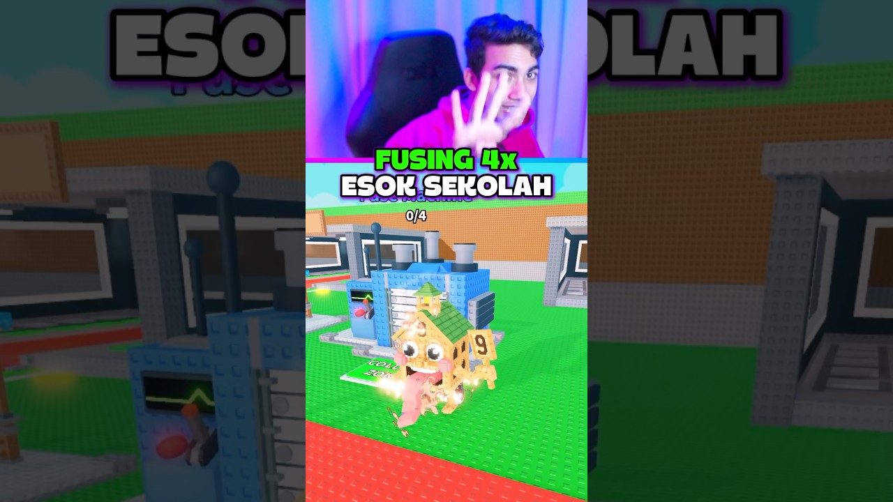 4 ESOK SEKOLAH FUSE MACHINE STEAL A BRAINROT 😱
