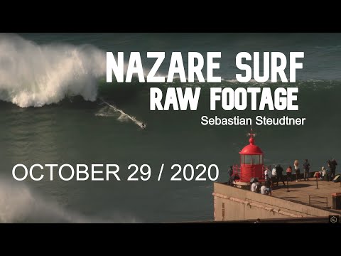 Nazaré Biggest Swell 2020 Raw Footage  - Sebastian Steudtner