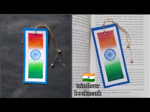 DIY republic day 🇮🇪| tricolour bookmark 🔖