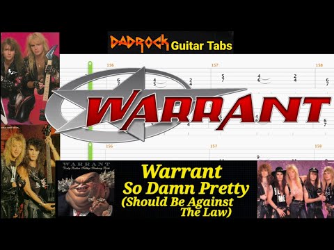 So Damn Pretty (Should Be Against The Law) - Warrant - Lead Guitar TABS Lesson