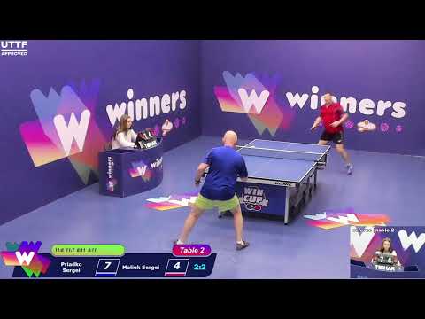 WINners CUP table 2  26.01 Priadko Sergei - Maliuk Sergei  22:30