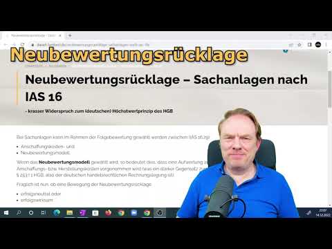 Blogbeitrag Neubewertungsmodell IAS/IFRS - Praktikerkurs Sachanlagen Internationale Rechnungslegung