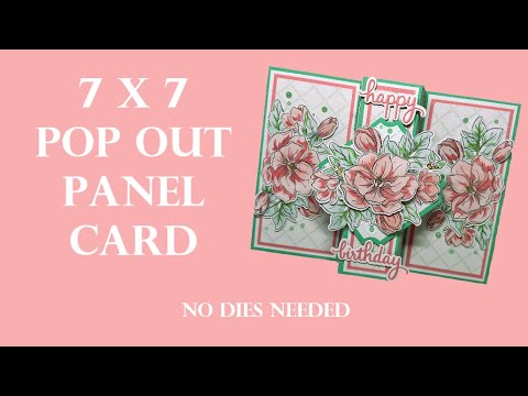 Pop Up Birthday Card / NO DIES NEEDED