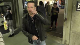 Eric Singer from KISS talks about men wearing make up at ArcLight Theatre in Hollywood video