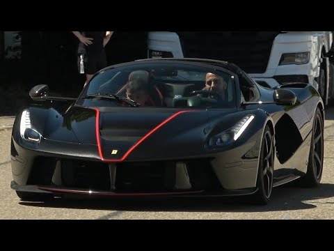 CRAZY LAFERRARI APERTA driving like it's stolen!