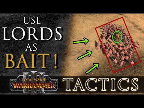 Use LORDS as BAIT! - Total War Tactics: Warhammer 3