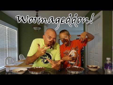 Worm World III - The Gummy Worm Chocolate Pudding Challenge