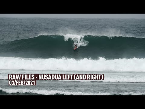 Burzliwe fale sprzyjają dobremu surfowaniu na Nusa Dua