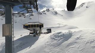 WHAT IS A 2 STAGE SKI LIFT LIKE? Plattachbahn Lift Obergurgl (Austria) - GoPro HD POV - April 2024