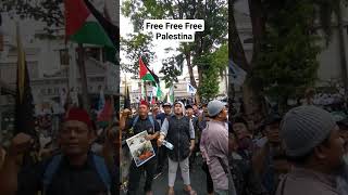 Download lagu Yel-yel Free Palestina Digaungkan Ribuan Umat Islam Solo Raya mp3