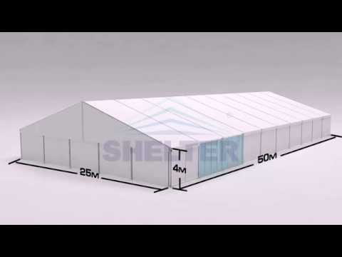 Party tent/clear span marquee installation video