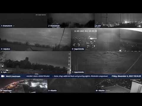 Live views from Ukraine 11/4/2022 A - Kramatorsk, Kharkiv, Kyiv, Zaporizhzhia and other cities