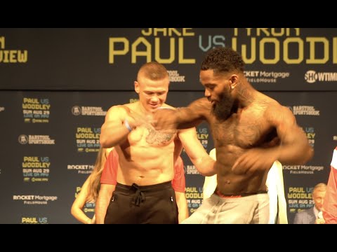 WHOA! IVAN BARANCHYK NEARLY PUSHES MONTANA LOVE OFF THE STAGE AFTER THEIR HEAD-TO-HEAD / WEIGH IN