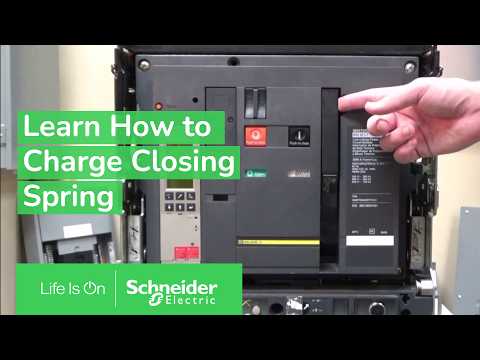 Charging closing spring on masterpact nw/nt circuit breaker/...