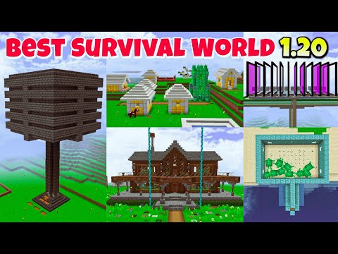 BOT - Best Survival World Download For Minecraft Pocket Edition 1.20 🌍| Mcpe 1.20 Best Survival World