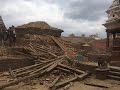 Durbar Square, Patan, Kathmandu before and after.