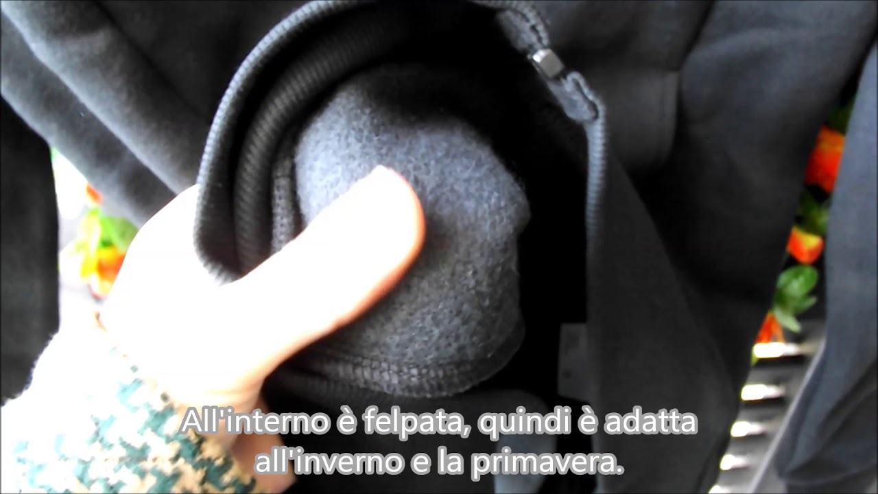 Felpa con zip felpata nera - donna - Lapasa