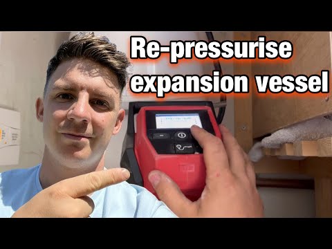 How to re-pressurise a expansion vessel! Prv dripping!