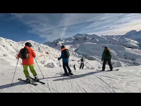 Skiing in La Plagne 2023, Monday Highlights