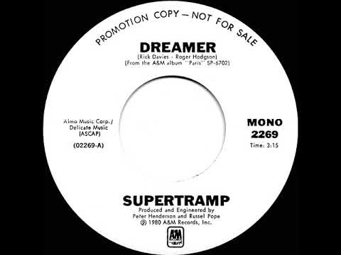 1980 Supertramp - Dreamer (mono radio promo 45)