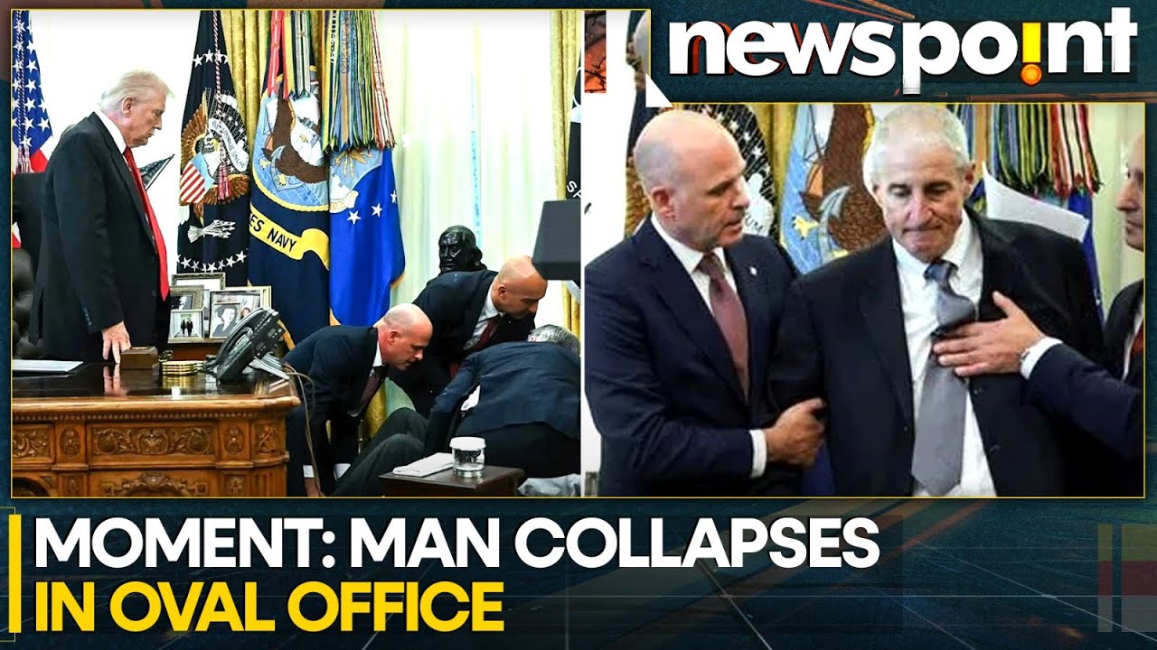 White House Guest Faints During Trump Event in Oval Office | WION Newspoint