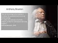 Music of Anthony Braxton: Conversation with the Artists