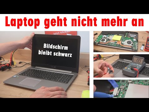Laptop geht nicht mehr an 💻 Bildschirm bleibt schwarz 👉 öffnen und prüfen