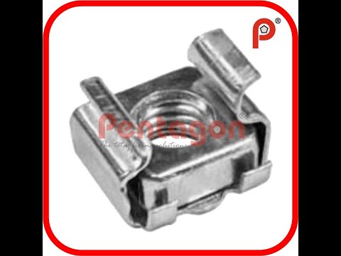 Square cage nuts, for industrial, size: m5-m6-m8-m10