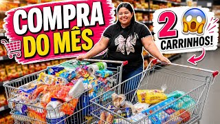 😱 EXAGEREI! Compra do Mês Completa| Não Esperava Gastar Tudo Isso no Mercado! 