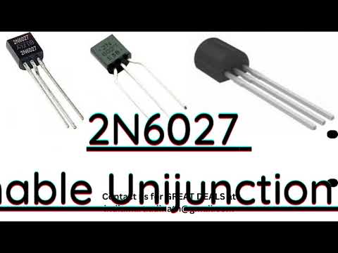 2N6027 Programmable Unijunction Transistor