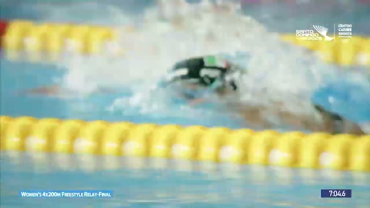 MÉXICO gana ORO en RELEVOS de 200M de NATACIÓN FEMENIL en JUEGOS CENTROAMERICANOS Y DEL CARIBE 2026