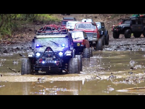 RC CRAWLERS EXTREME 4x4  WATERFALL off Road, Group Rc Trail, Scale 1/10