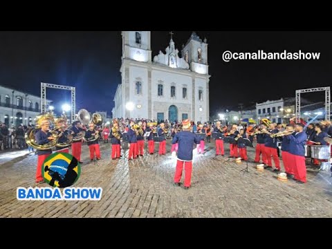 Apresentação da Banda Marcial BAMASA na praça da Purificação em Santo Amaro - BA