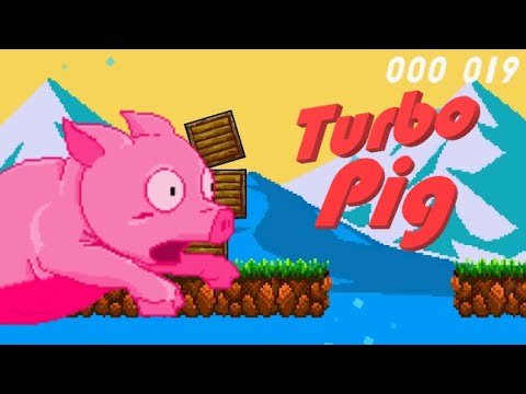 Turbo Pig platformer pixel art