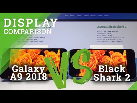 Display Comparison XIAOMI Black Shark 2 vs SAMSUNG Galaxy A9 2018 | Screen Quality Review