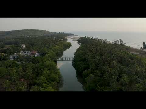 [4K] Mandrem Beach in Goa - Stunning Aerial Drone Views | Top Beach in North Goa