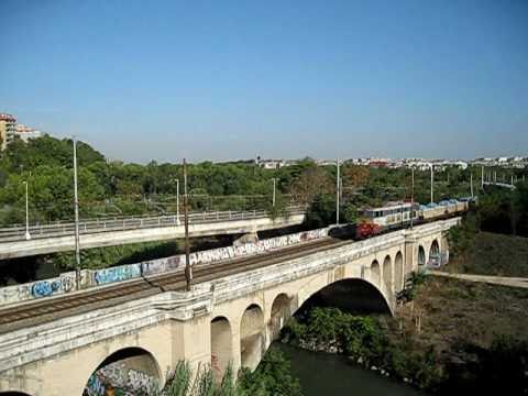 E655.210 grigio blu (MRS Terni - Civitavecchia) al Ponte delle Valli