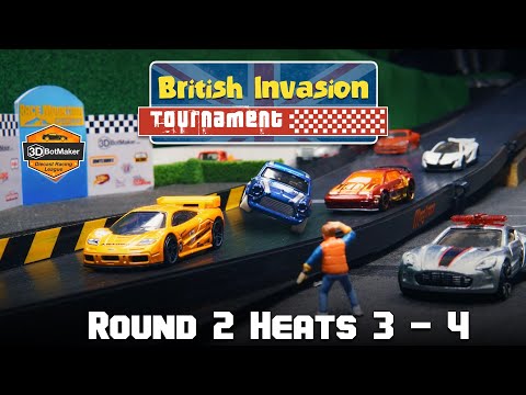 British Car Racing Tournament (R2 H3-4) Hot Wheels Diecast 2019 Race