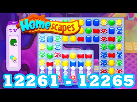 Homescapes Level 12261 - 12265 HD 3 - match puzzle Gameplay | android | IOS | 12262 | 12263 | 12264