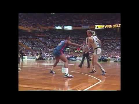 Now there's a steal by Bird underneath to DJ who lays it in! |Celtics vs Pistons 1987| - 3s Not 2s