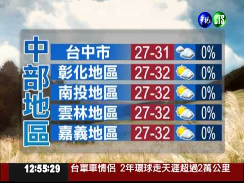 2012.09.18 華視午間氣象 謝安安主播