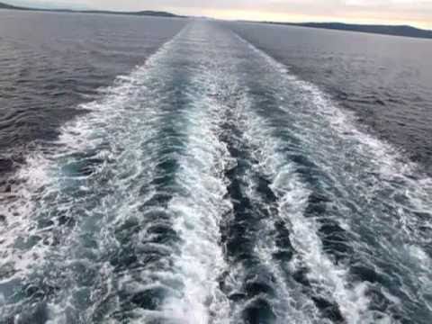 On a ferry from Vis to Split