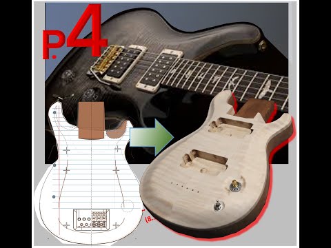 Paul Reed Smith (PRS) style Travel Size Guitar Build - Part 4 (Top Carving)